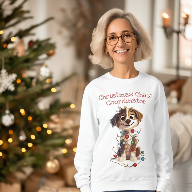 Sweatshirt Coordinateur du Chaos de Noël des chiots coquins (Créateur téléchargé)