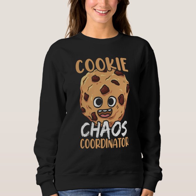 Sweatshirt Coordonnateur de chaos de biscuits Vendeur de bisc (Devant)