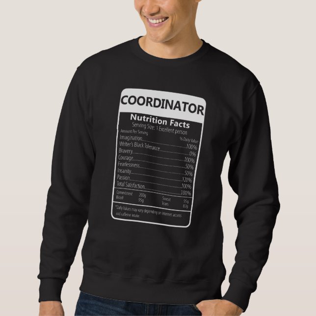 Sweatshirt Coordonnateur Graphique Sarcasique sur les Informa (Devant)