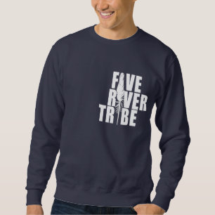 Sweatshirt Copie blanche de tribu de cinq rivières par humbl