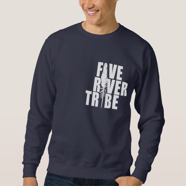 Sweatshirt Copie blanche de tribu de cinq rivières par humble (Devant)