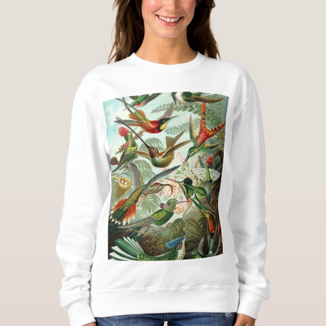 Sweatshirt Copie d'antiquité de colibri (Devant)