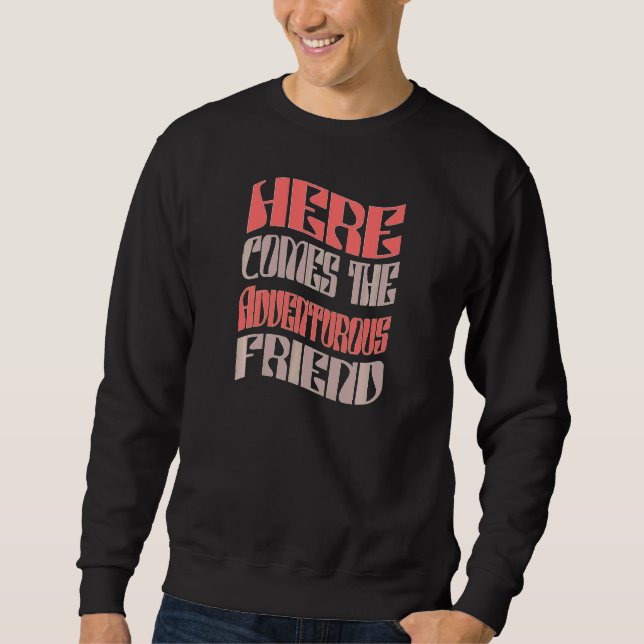 Sweatshirt Copines Aventureuses Rétro Équipées Enterrement de (Devant)