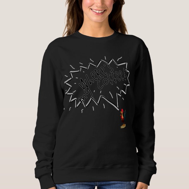Sweatshirt Coq de café (Devant)