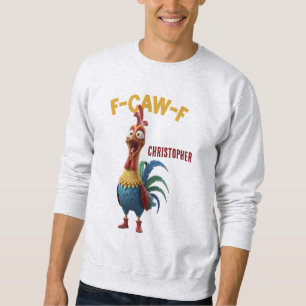 Sweatshirt Coq Drôle • Nom personnalisé