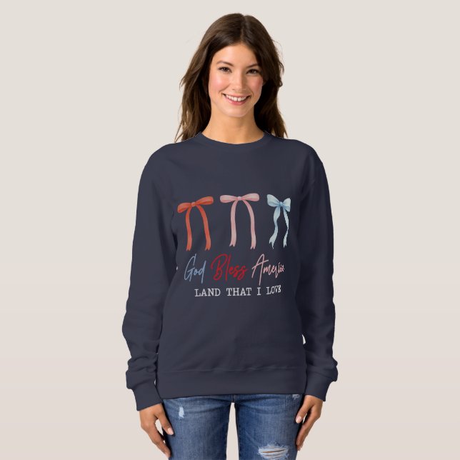 Sweatshirt Coquette 4 juillet (Devant entier)