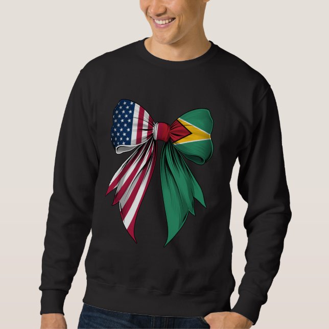Sweatshirt Coquette Bow Guyana Racines Patrimoine Guyanais Fi (Devant)