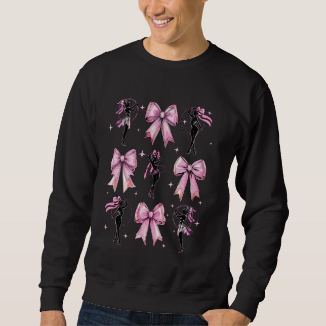 Sweatshirt Coquette Bow Hula Hoop Hooping Hoop Danseuse Fille (Devant)
