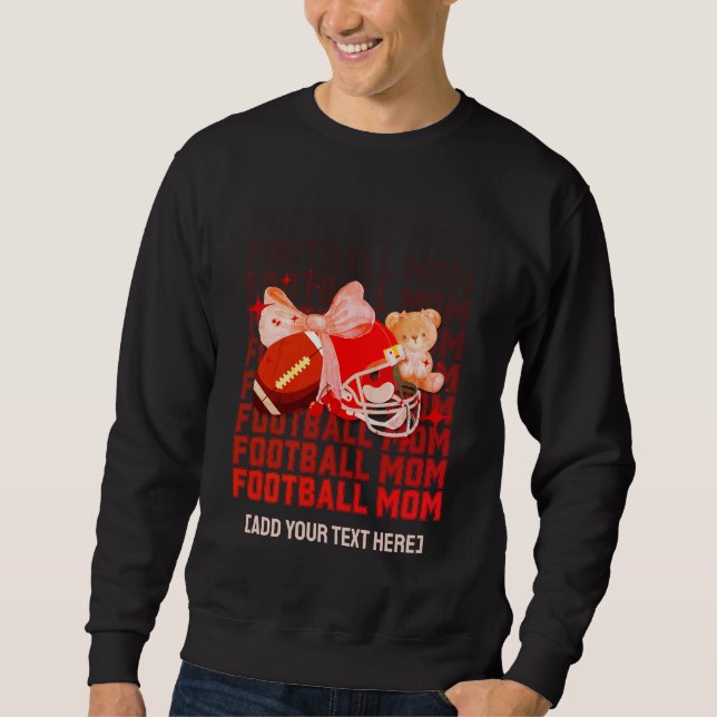 Sweatshirt Coquette élégante MOM FOOTBALL (Devant)