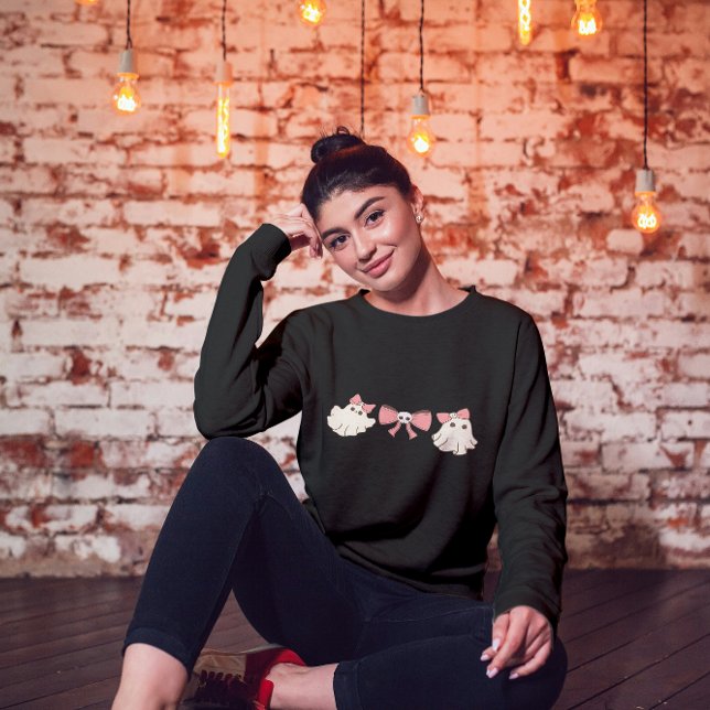 Sweatshirt Coquette Halloween Ghost (Créateur téléchargé)