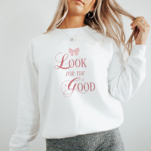 Sweatshirt Coquette rose mignonne Typographie Positivité Cita