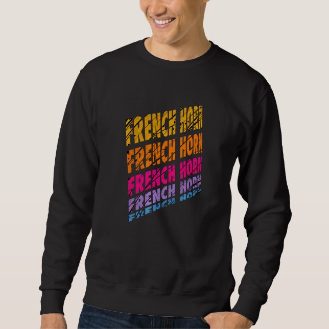 Sweatshirt Cor d'harmonie Joueurs de cor d'harmonie (Devant)