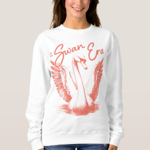 Sweatshirt Corail de l'époque branchée du cygne