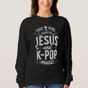 Sweatshirt Coréenne K-Pop Girl Women Gift Runs Sur Jésus
