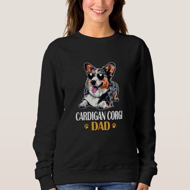 Sweatshirt Corgi bleu merle (Devant)