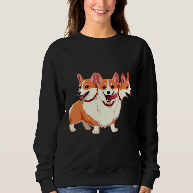 Sweatshirt Corgi Cerberus (Devant)