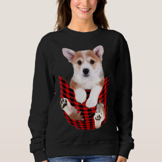 Sweatshirt Corgi Chien Big Dans Pocket Idée Papa Maman