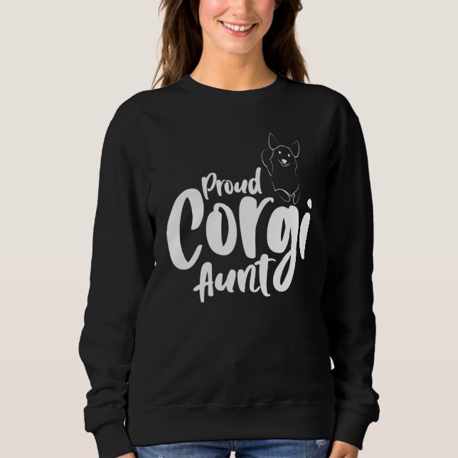 Sweatshirt Corgi Chien Fier Corgi Tante Mère Fête S (Devant)
