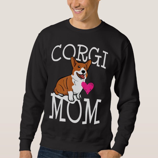Sweatshirt Corgi Chien Maman Corgi Corgi Corgi Buttes (Devant)