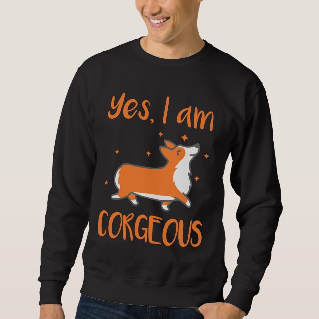 Sweatshirt Corgi corgeeux (Devant)