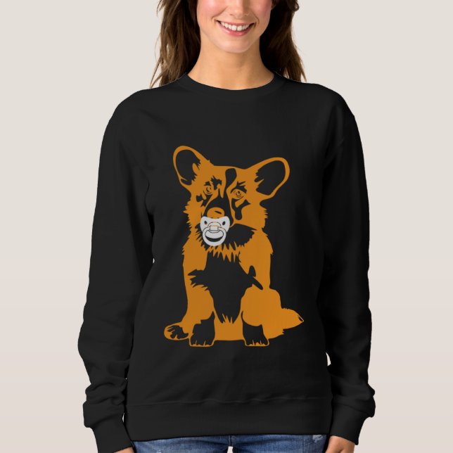Sweatshirt Corgi dog mom Corgi dad  1 (Devant)