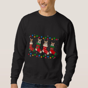Sweatshirt Corgi En Chaussettes Noël