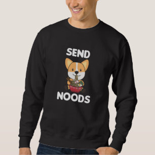 Sweatshirt Corgi Envoyer Noods Ramen Cute Kawaii Chiens
