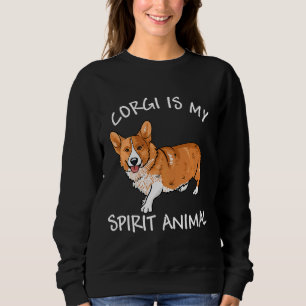 Sweatshirt Corgi Est Mon Esprit Animal Chien Propriétaire Gif