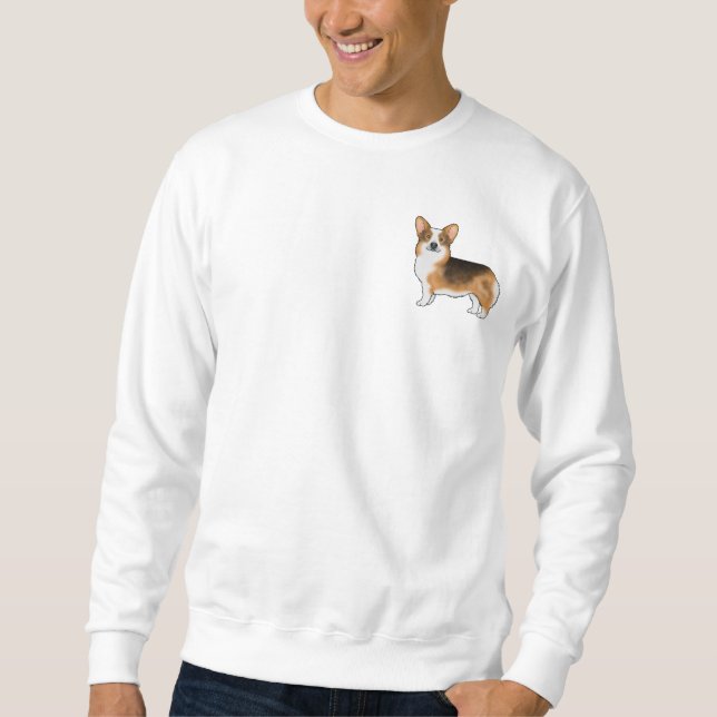 Sweatshirt Corgi gallois de Pembroke à tête rousse debout (Devant)