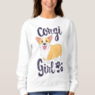 Sweatshirt Corgi Girl Femme Chien Maman Chien Mama Amant Cade