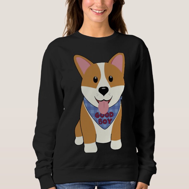 Sweatshirt Corgi Good Boy (Devant)