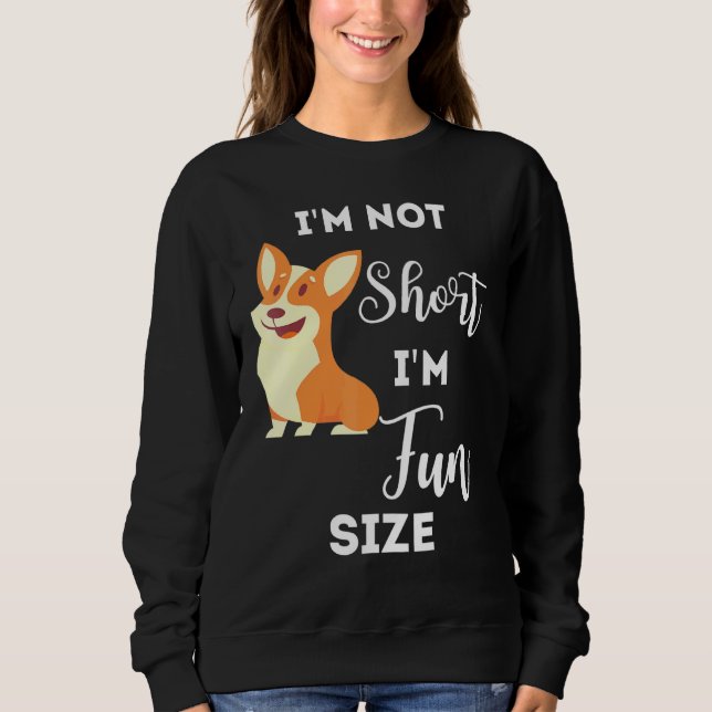 Sweatshirt Corgi Im Pas Court Taille Im Chien (Devant)