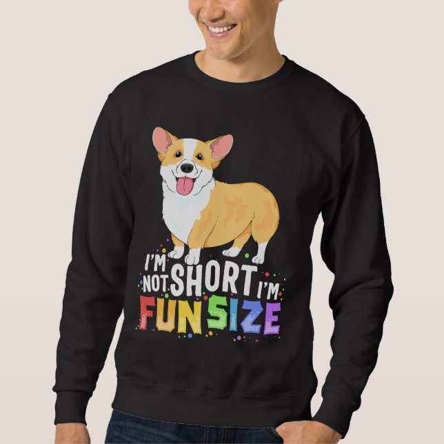 Sweatshirt Corgi Im Pas Courte Im Amusant Taille Chien (Devant)