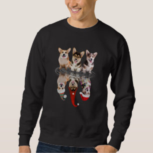 Sweatshirt corgi joyeux noël drôle déguisement chien