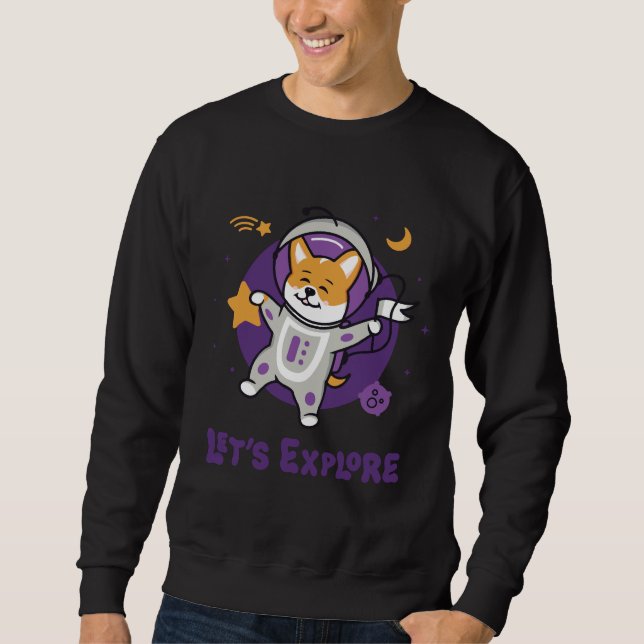 Sweatshirt Corgi Laisser X S Explorer Beau Astronaut C (Devant)