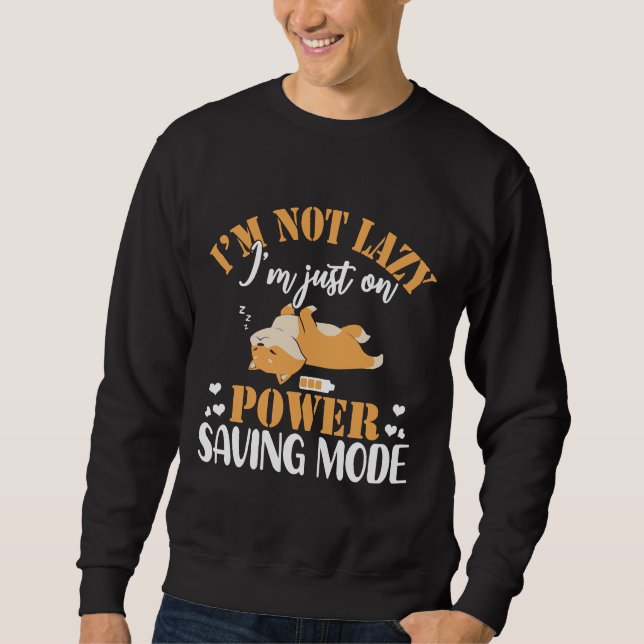 Sweatshirt Corgi Lazy Sleeping Dog  Funny (Devant)