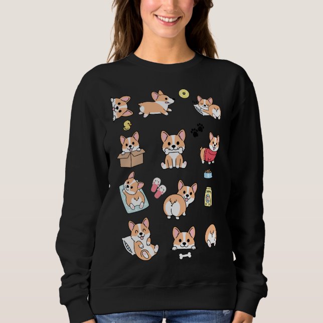 Sweatshirt Corgi Love (Devant)