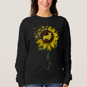 Sweatshirt Corgi Maman Fleur de soleil Amoureux de les chiens