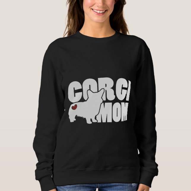 Sweatshirt Corgi Mom For Welsh Corgi (Devant)