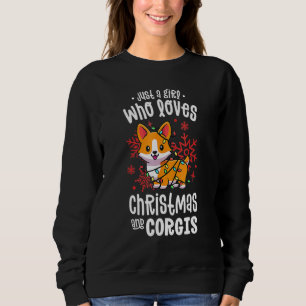 Sweatshirt Corgi Pajamas Femme Chien Juste Une Fille Qui Aime