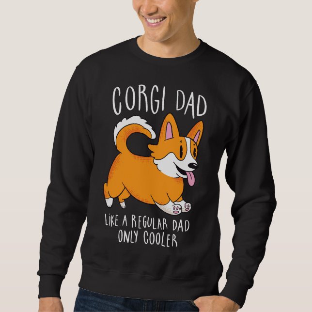 Sweatshirt Corgi Papa 1278 (Devant)