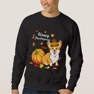 Sweatshirt Corgi Thanksgiving Pour Chien 550