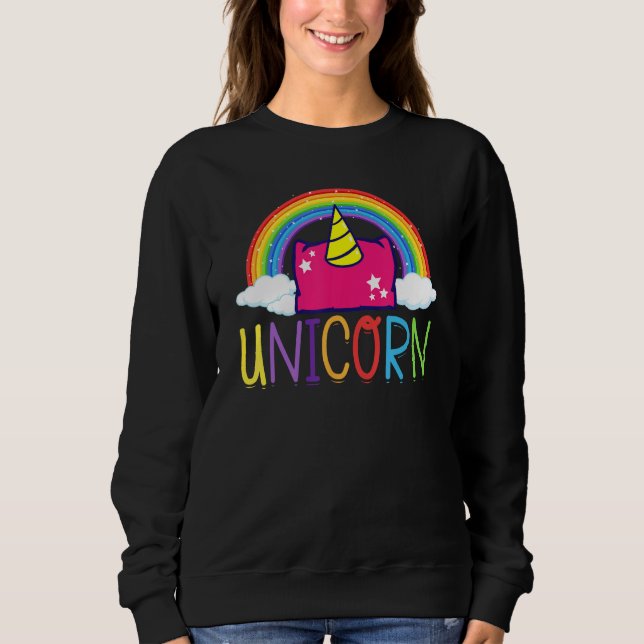 Sweatshirt Cornhole Corn Hole Unicorn (Devant)