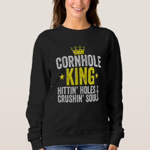 Sweatshirt Cornhole King Retro Cornhole Champion Bean Bag