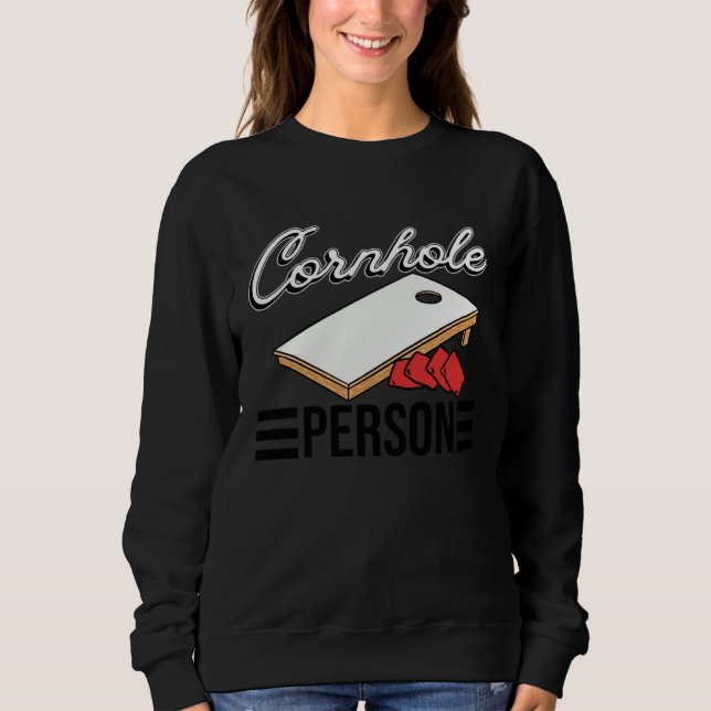 Sweatshirt Cornhole Person   Cornhole (Devant)