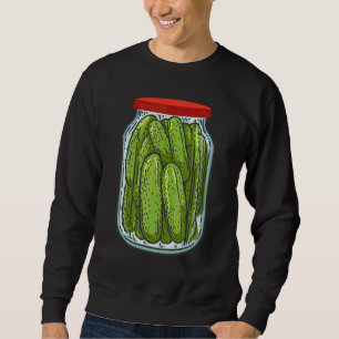Sweatshirt Cornichons Sur Glaçon Concombre Frais Nourriture V