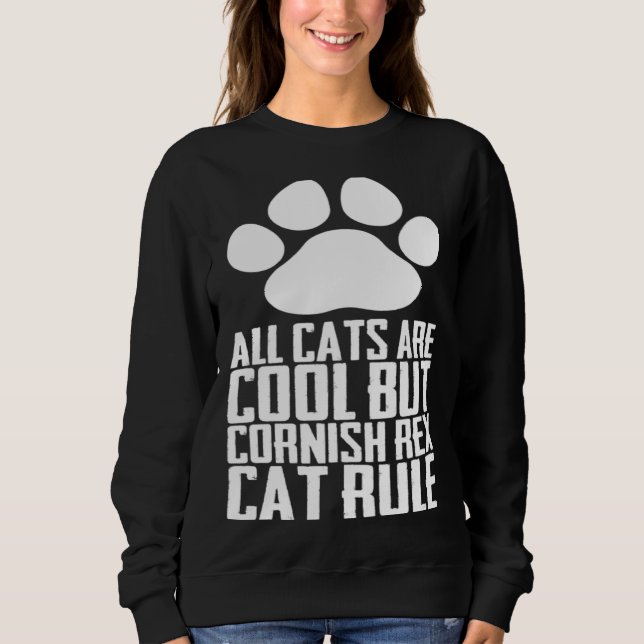Sweatshirt Cornish Rex cats Cornish Rex Cornish Rex kitten (Devant)