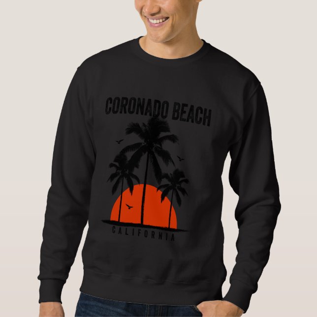 Sweatshirt Coronado Beach Californie Surf Surf (Devant)
