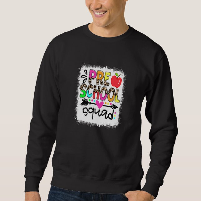 Sweatshirt Corps préscolaire blanchi Boho Vie de l'enseignant (Devant)