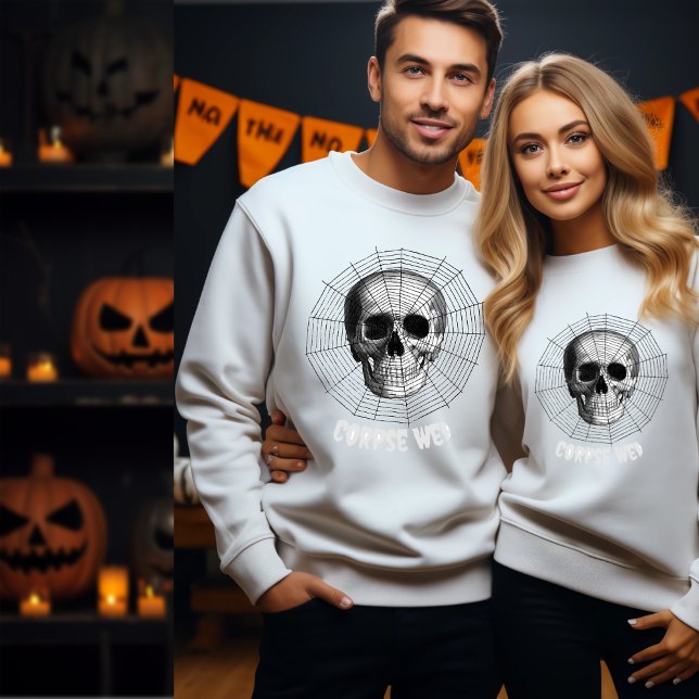 Sweatshirt Corpse Web Halloween Horreur Éffrayante (Créateur téléchargé)